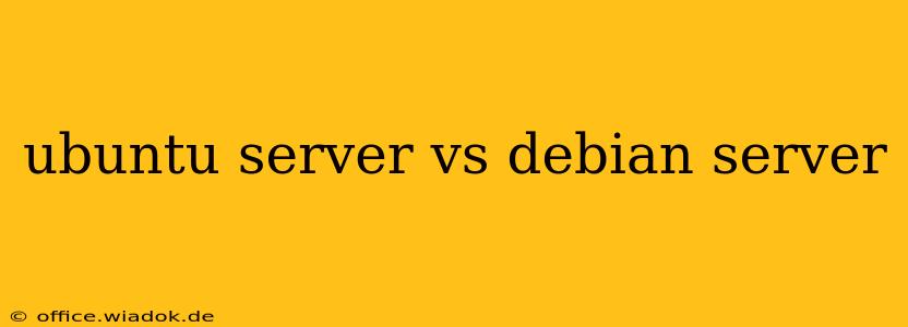 ubuntu server vs debian server