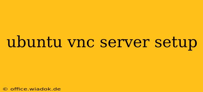 ubuntu vnc server setup