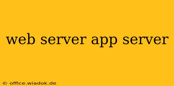 web server app server