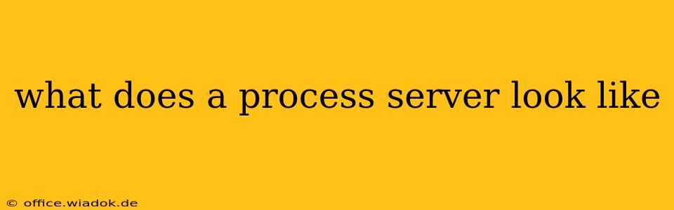 what does a process server look like