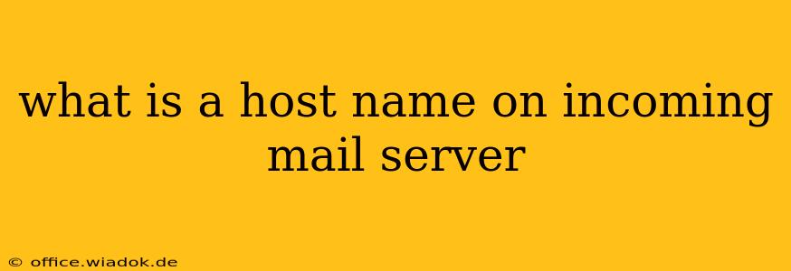 what is a host name on incoming mail server