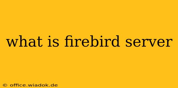 what is firebird server