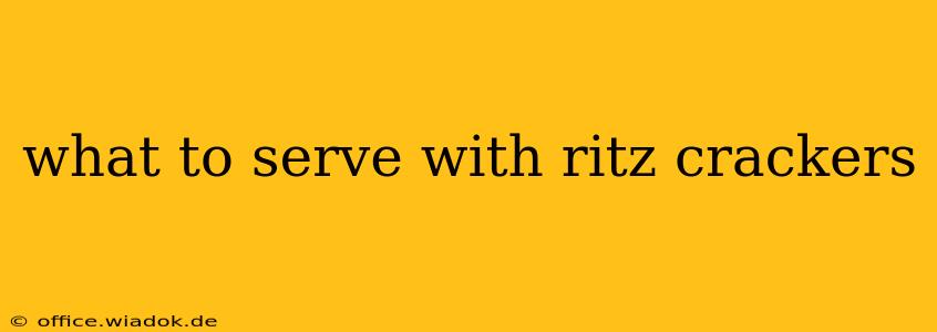 what to serve with ritz crackers