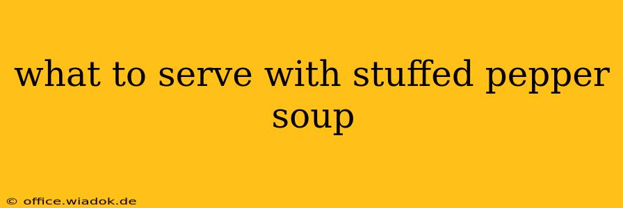 what to serve with stuffed pepper soup