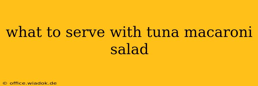 what to serve with tuna macaroni salad